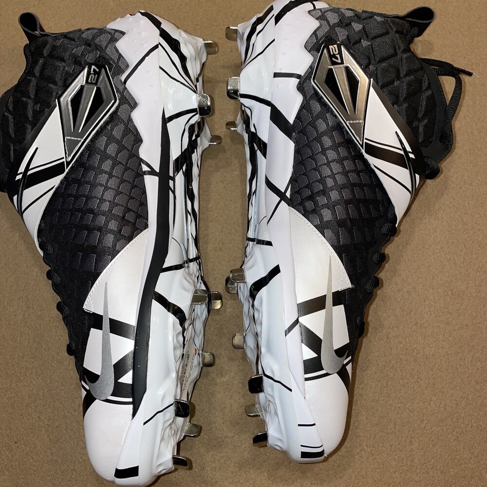 Nike Force Zoom Trout 6 Black White At3880 002 Baseball Cleats Sz 14